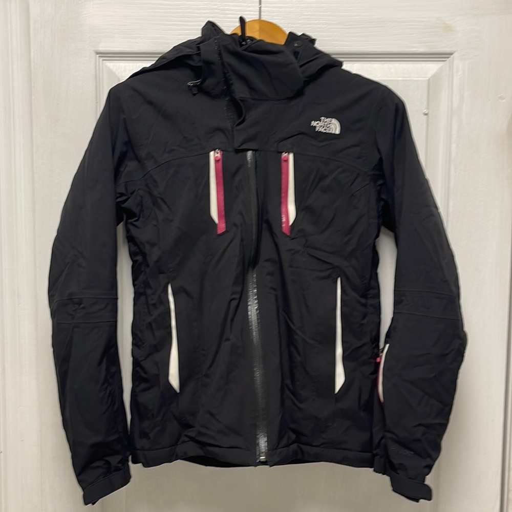 EUC The North Face Women's Ski Jacket Black Size Small/Petite Pink White